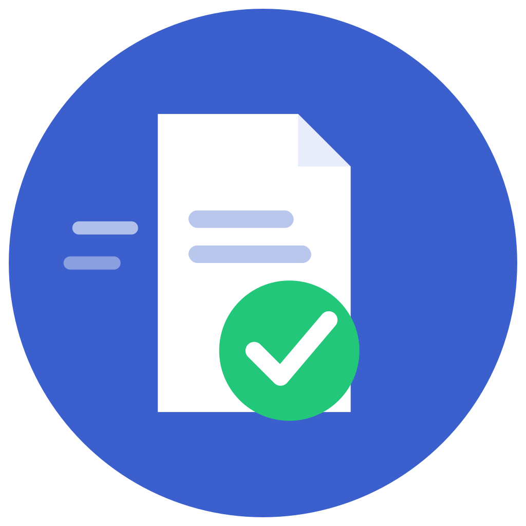 Fast claim settlement icon
