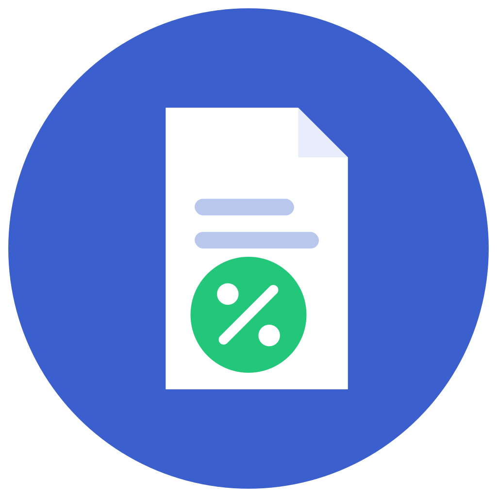 Tax benefits icon